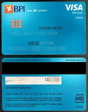 BPI Visa Electron Debit 2019-12 (Tag Systems)