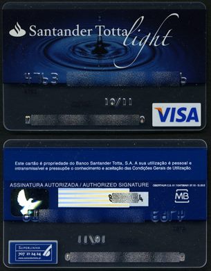 Banco Santander Totta Light Visa 2010-07