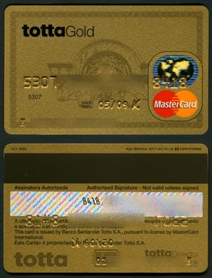Banco Santander Totta Gold MasterCard 2006-01