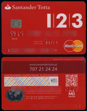 Banco Santander Totta 123 MasterCard 2015-09