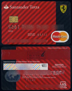Banco Santander Totta Ferrari MasterCard 2014-03