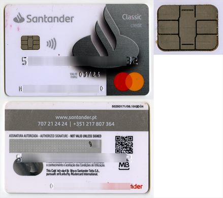 Banco Santander Totta Classic credit MasterCard 2019-06