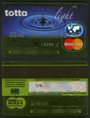 Banco Totta e Acores Light MasterCard 2009-10