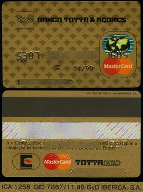 Banco Totta e Acores TottaGold MasterCard 1999-11