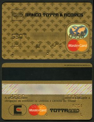 Banco Totta e Acores TottaGold MasterCard 1995-04