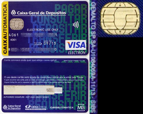 Caixa Geral de Depositos Visa Electron 2015-09