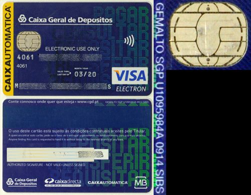Caixa Geral de Depositos Visa Electron 2020-03