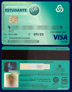 Caixa Geral de Depositos Visa credit - Estudante 2020-09