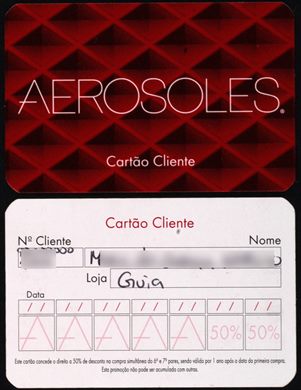 Aerosoles - Cartao Cliente