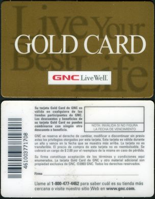 GNC - Gold Card