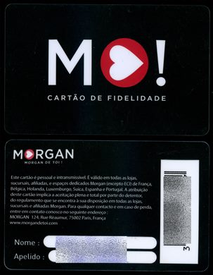 Morgan - Cartao de fidelidade