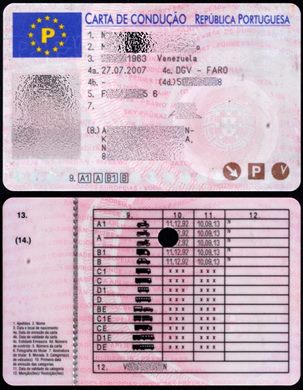 Carta de Conducao - Republica Portuguesa