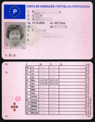 Carta de Conducao - Republica Portuguesa
