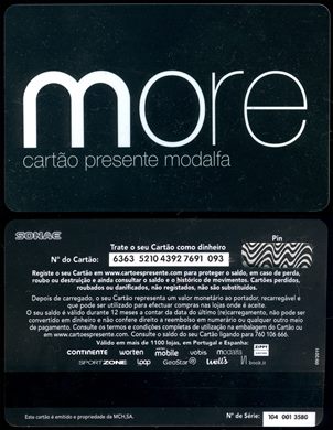 Modalfa (More) - Cartao presente