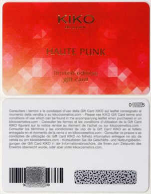 Kiko Haute Punk gift card