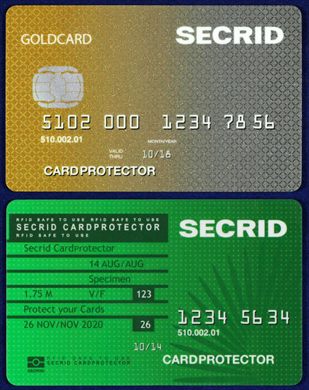 Secrid cardprotector goldcard