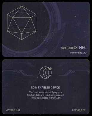 XYO Sentinel NFC coinapp.co cer.1.0