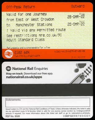 National Rail (Off-Peak Return) (2)