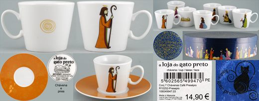 Chavena de cafe Presepio (A Loja do Gato Preto) 3