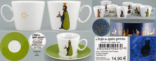 Chavena de cafe Presepio (A Loja do Gato Preto) 5