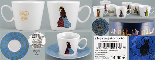 Chavena de cafe Presepio (A Loja do Gato Preto) 6