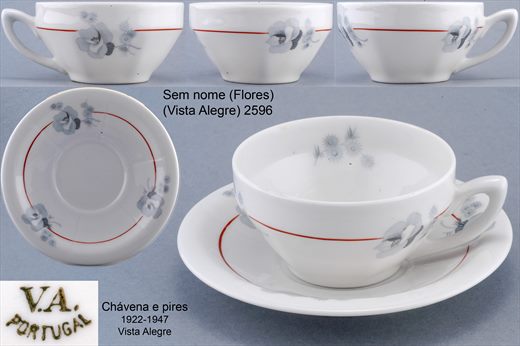 Chavena de cha (Flores) (Vista Alegre)