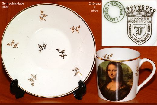 Chavena de cafe (Figuras humanas) (Limoges)