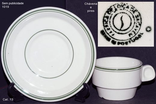 Chavena de cafe (Linhas) (Fabrica de Loica de Sacavem)