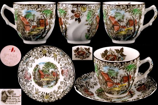 Chavena de cafe (Paisagem) (Mill Stream by Johnson Bros)