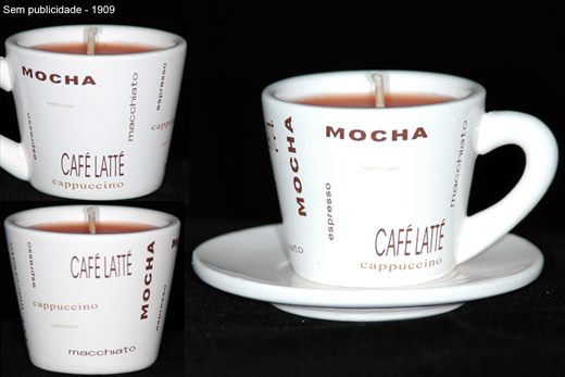 Chavena de cafe (Vela em chavena)