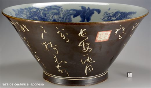 Taza de ceramica japonesa