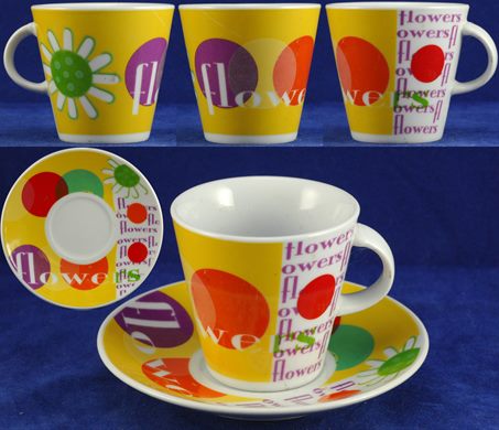 Chavena de cafe Flowers