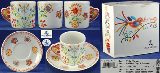 Chavena de cafe Coracao Vila Verde 05PN CB122 0003B 1