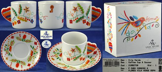 Chavena de cafe Coracao Vila Verde 05PN CB122 0004D