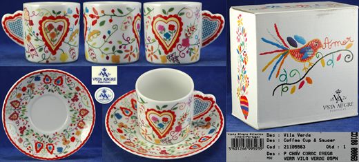 Chavena de cafe Coracao Vila Verde 05PN CD108 0006B 2