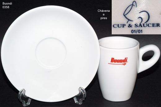 Buondi logo 5 (Branca) (Alta) (Cup-Saucer)