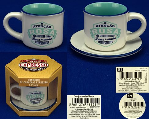 Chavenas Expresso Personalizadas - Rosa