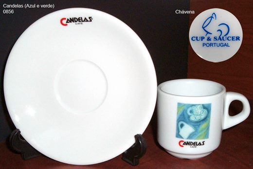 Candelas collection (Azul e verde) (Cup-Saucer)
