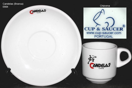 Candelas logo (Branca) (Cup-Saucer)