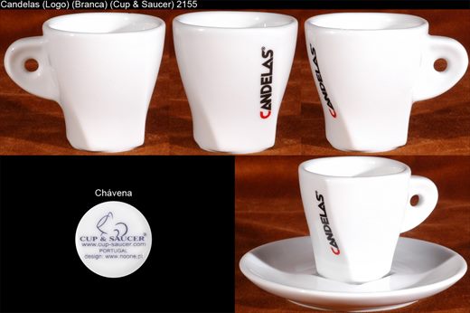 Candelas logo (Branca) (Cup-Saucer)