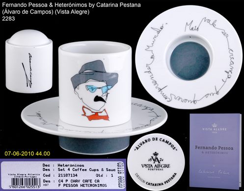 Fernando Pessoa-Heteronimos by Catarina Pestana (Alvaro de Campos Caeiro) (Vista Alegre)