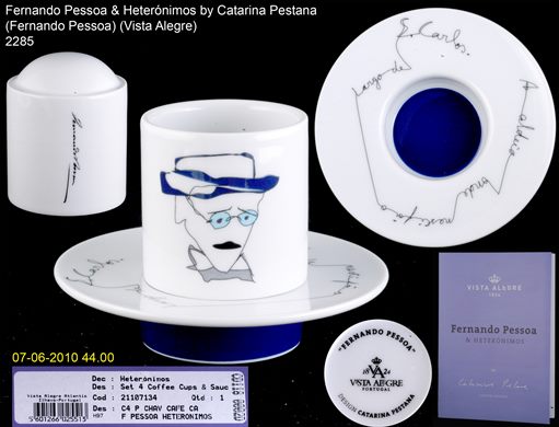Fernando Pessoa-Heteronimos by Catarina Pestana (Fernando Pessoa) (Vista Alegre)
