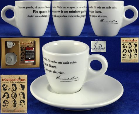 Os Mensageiros Antologia de Fernando Pessoa (Cup-Saucer)