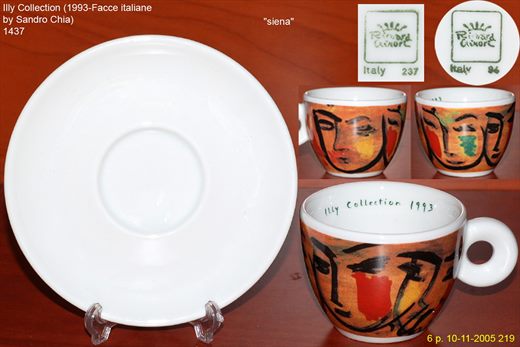 Illy Collection (1993-Facce italiane by Sandro Chia) (Richard Ginori)