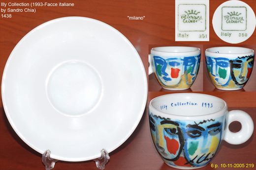 Illy Collection (1993-Facce italiane by Sandro Chia) (Richard Ginori)