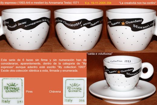 illy espresso (1993-Arti e mestieri by Annamaria Testa) (Richard Ginori)