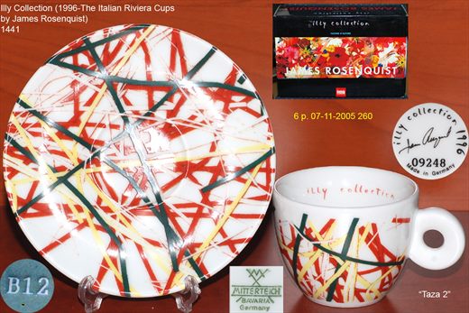 Illy Collection (1996-The Italian Riviera Cups by James Rosenquist) (Mitterteich)