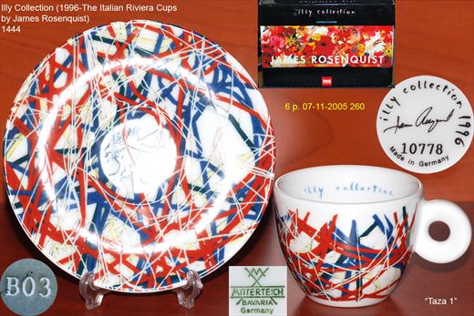 Illy Collection (1996-The Italian Riviera Cups by James Rosenquist) (Mitterteich)