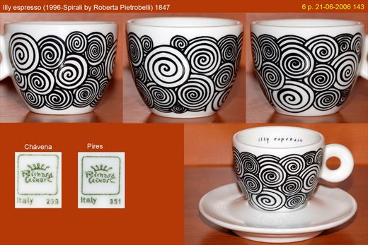 Illy espresso (1996-Spirali by Roberta Pietrobelli) (Richard Ginori)