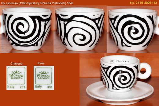 Illy espresso (1996-Spirali by Roberta Pietrobelli) (Richard Ginori)